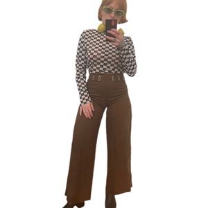 Vintage Jean Paul Gaultier Grommet Wide Legs